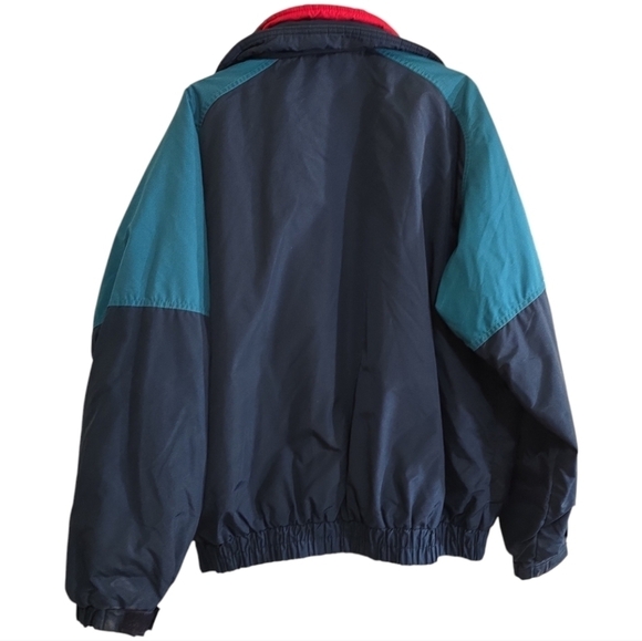 Vintage Columbia 3-in-1 Ski Coat Interchange Men's Large Navy Teal Zip in Jacket - Picture 6 of 14